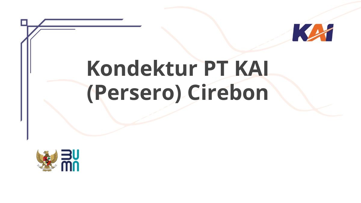 Kondektur PT KAI (Persero) Cirebon