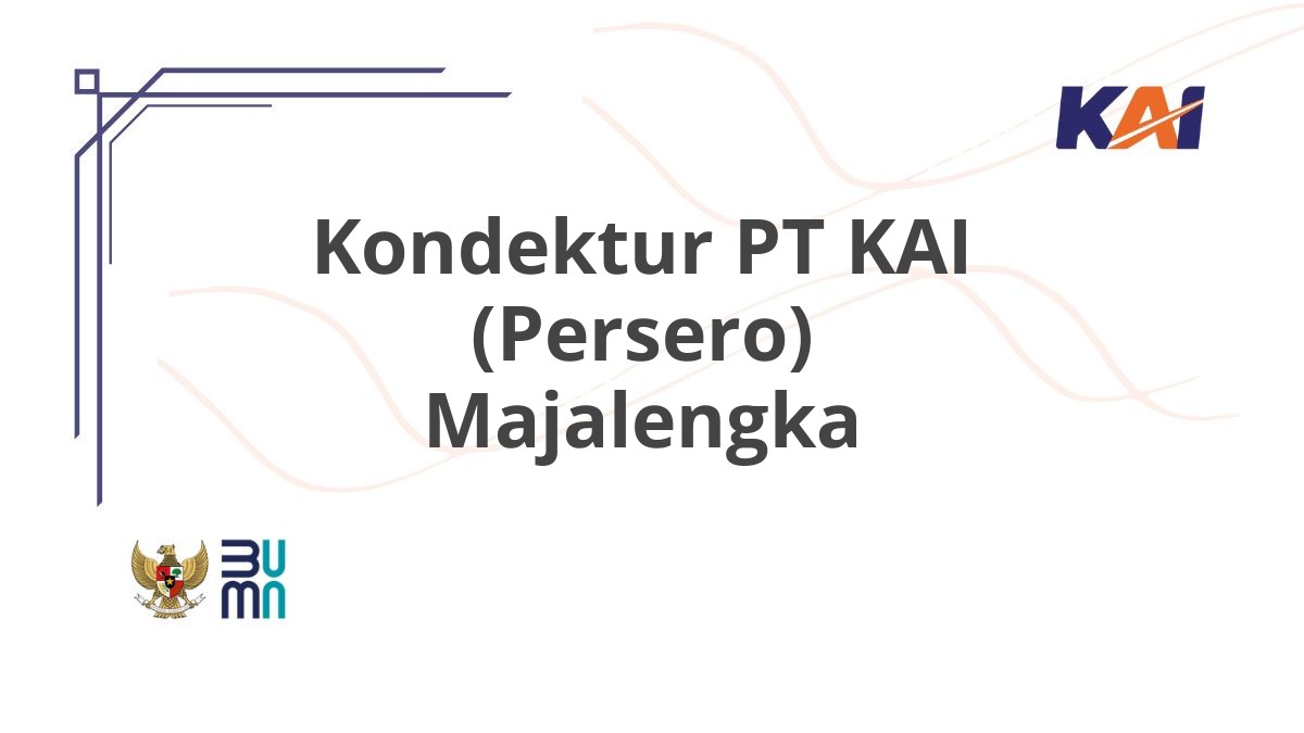 Kondektur PT KAI (Persero) Majalengka