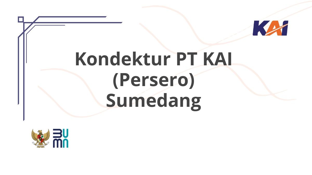 Kondektur PT KAI (Persero) Sumedang