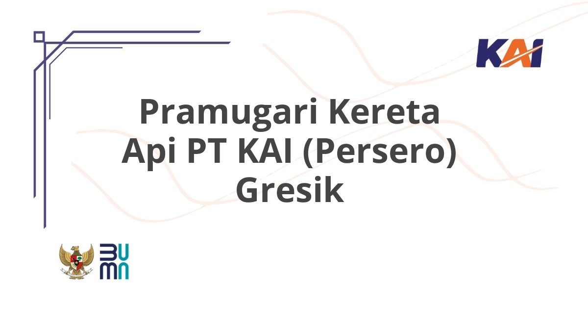 Pramugari Kereta Api PT KAI (Persero) Gresik