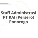 Staff Administrasi PT KAI (Persero) Ponorogo