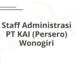 Staff Administrasi PT KAI (Persero) Wonogiri